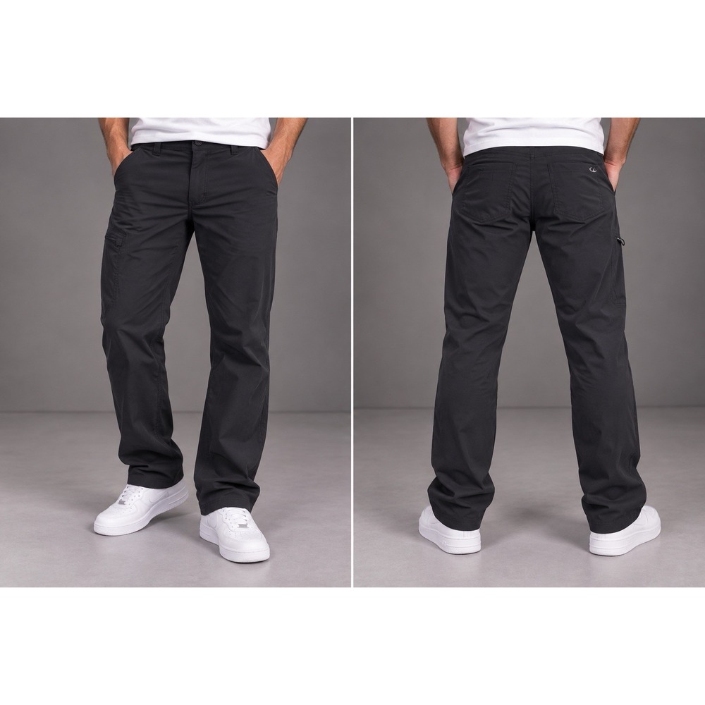 Eddie Bauer Rainier Tech Pants Mens 30x30 Black Stretch Hiking Cargo Performance